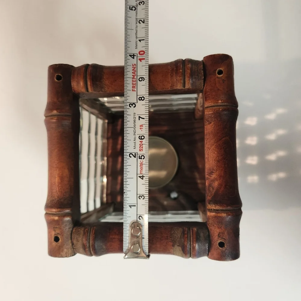 Wooden Square Tealight Holder